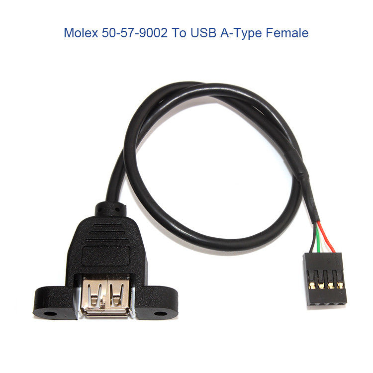 Molex 50-57-9404 SL 2.54mm 4 Way 70066 Connector সহ কাস্টম ওয়্যার হারনেস