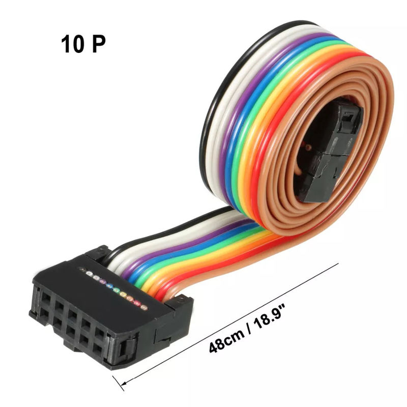 24AWG AWM 2651 FFC IDC রিবন কেবল 26 পিন 2.54 মিমি পিচ নমনীয় PCB ফ্ল্যাট