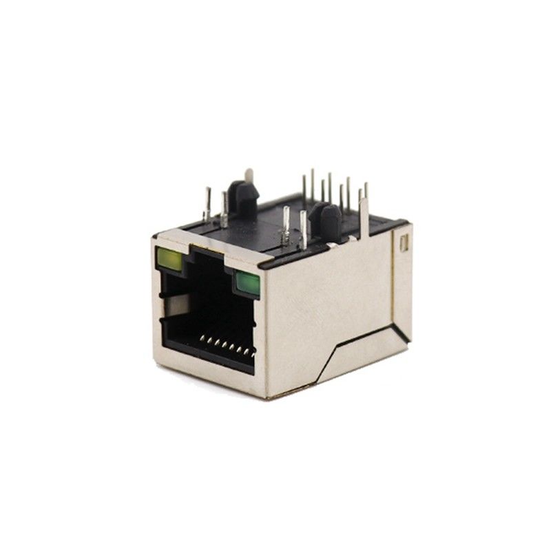 নতুন টাইপ নেটওয়ার্ক সকেট RJ45 জ্যাক সংযোগকারী ল্যাম্প ক্রিস্টাল হেড সিট পিন আনুন