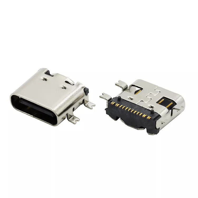 16Pin USB 3.1 Reversible Receptacle C টাইপ ফিমেল সকেট কানেক্টর SMT