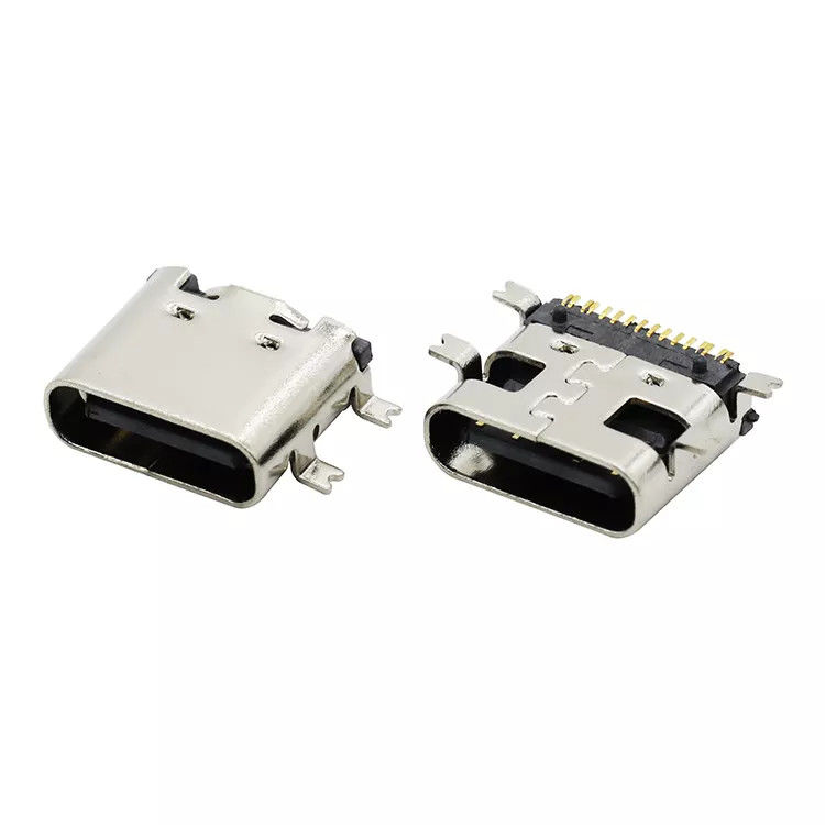 16Pin USB 3.1 Reversible Receptacle C টাইপ ফিমেল সকেট কানেক্টর SMT