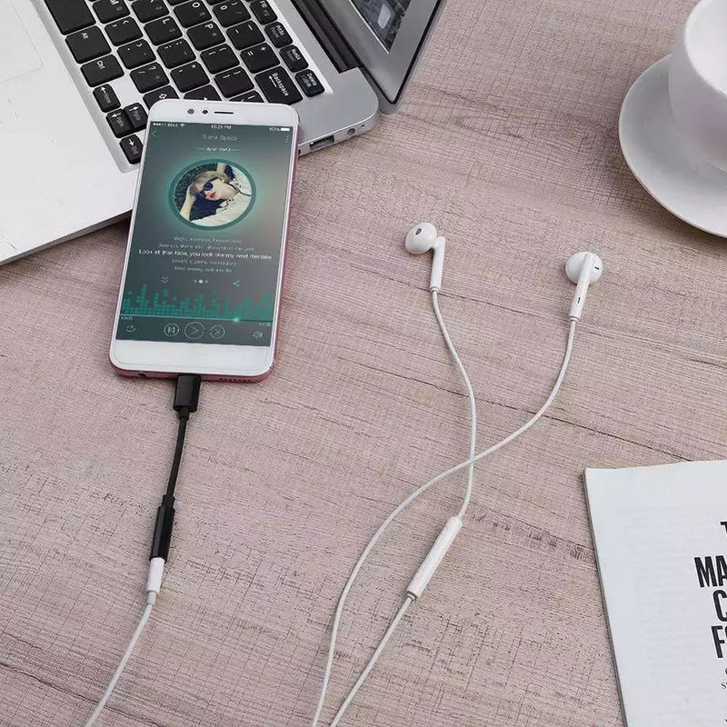 Xiaomi Samsung Android এর জন্য C থেকে 3.5mm ইয়ারফোন কেবল অ্যাডাপ্টার USB 3.1 টাইপ সি