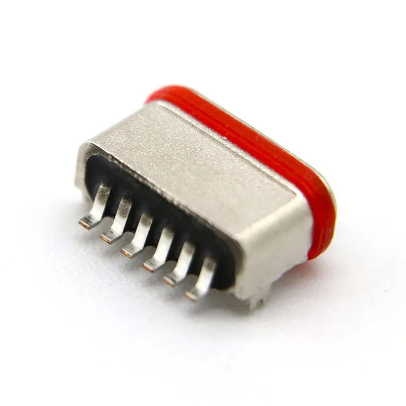 মহিলা অনুভূমিক SMT 6 পিন সংযোগকারী USB3.0 USB3.1 চার্জ করার জন্য