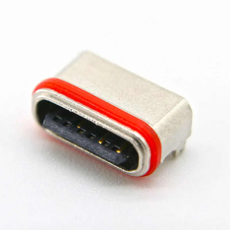 মহিলা অনুভূমিক SMT 6 পিন সংযোগকারী USB3.0 USB3.1 চার্জ করার জন্য