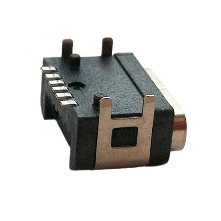 IP67 জলরোধী ইউএসবি সংযোগকারী 6pin অনুভূমিক পৃষ্ঠ মাউন্ট ইউএসবি টাইপ সি মহিলা সংযোগকারী