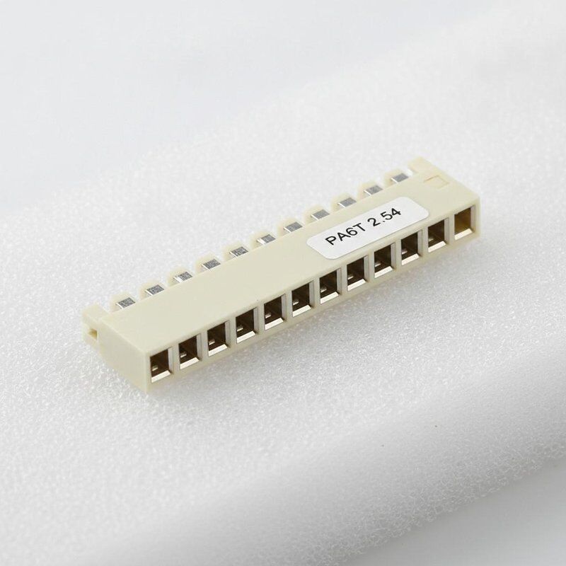 PA6T UL94V-0 মহিলা হেডার সংযোগকারী 2.54 মিমি পিচ এবং ব্রাস গোল্ড ফ্ল্যাশ যোগাযোগের সাথে
