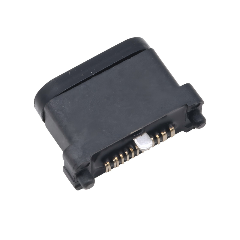 USB 3.2 Type-C 40 Gbps ওয়াটারপ্রুফ U4 সকেট 24 পিন SMT DIP PCB ফিমেল কানেক্টর গোল্ড প্লেটিং স্টেইনলেস স্টিল 5A 100V AC