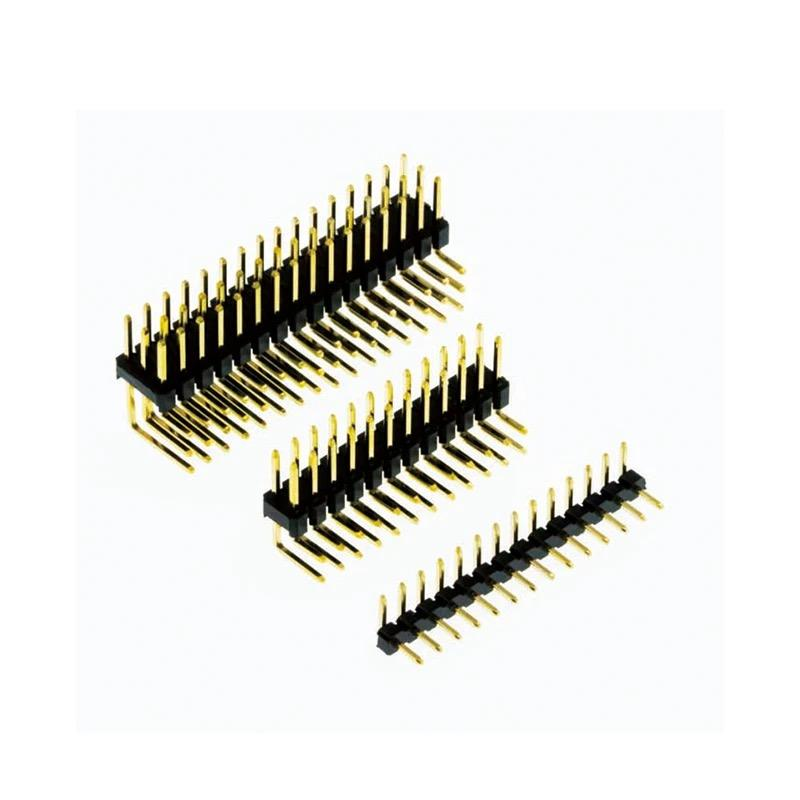 2.54mm পিচ ডাবল-রো মহিলা হেডার সংযোগকারী 2x2-15 পিন PBT উপাদান AWG#24-#28
