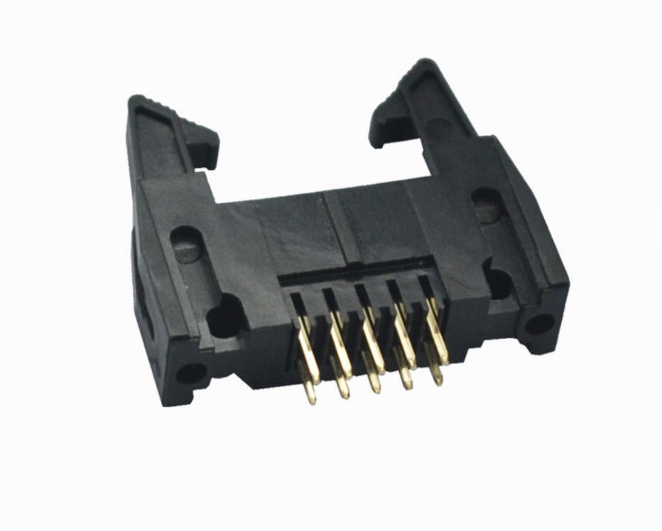 গোল্ড প্লেটেড PCB বোর্ড টু ওয়্যার সংযোগকারী ইজেক্টর 2.0mm DIP IDC পুরুষ সংযোগকারী