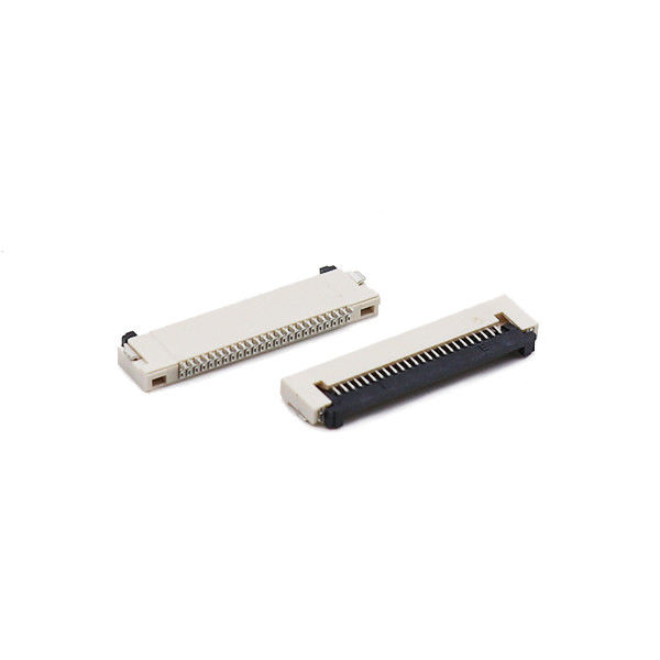 LCP UL94V-0 1.5mm ZIF SMT FFC FPC সংযোগকারী 0.5mm উচ্চতা নিচে যোগাযোগ