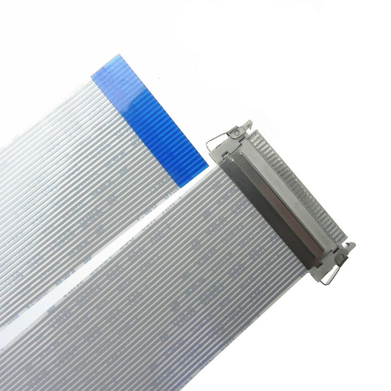 LCD ডিসপ্লেয়ারের জন্য FI-X30HL 1.27mm 50 পিন Lvds FFC ফ্ল্যাট জাম্পার কেবল রিবন কেবল