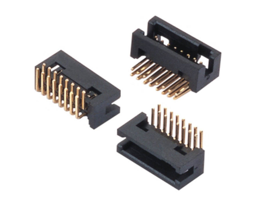 2.0mm বক্স হেডার সংযোগকারী 90 ডিগ্রি PA6T ওয়্যার থেকে PCB সংযোগকারী