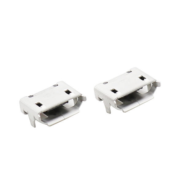 LCP প্লাস্টিক ম্যাগনেটিক মাইক্রো USB সংযোগকারী টাইপ B 5 পিন ফ্ল্যাঞ্জ সহ