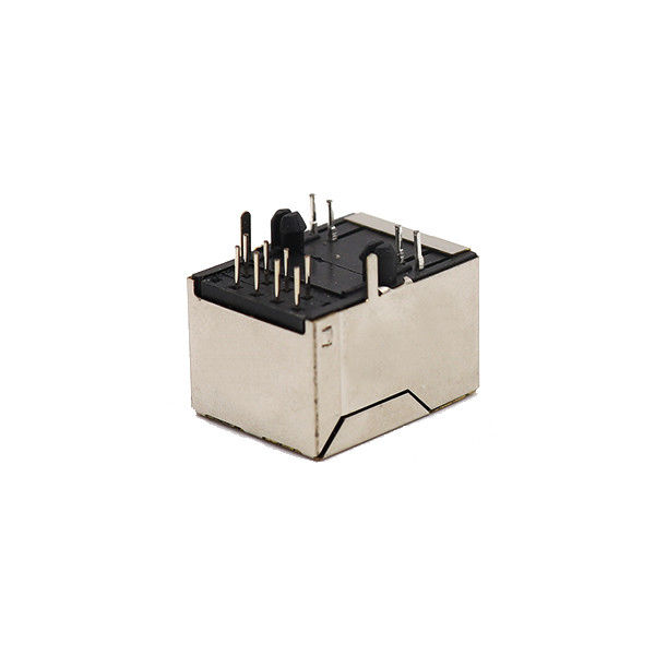 1x1 পোর্ট শিল্ডেড ফিমেল জ্যাক 8P8C RJ45 কানেক্টর সহ LED মডুলার জ্যাক