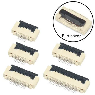 Fpc সংযোগকারী ফ্লিপ 0.5mm জন্য pcb 4 5 6 8 10 12 14 16 18 20 22 24 26 28 30 32 34 36 40-60 পিন