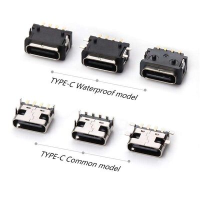 12পিন ইউএসবি 3.1 ইউএসবি সি পুরুষ সংযোগকারী সোল্ডার ওয়্যার পিসিবি ইউএসবি প্লাগ ইন্টারফেস