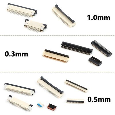 0.5mm pitch Horizontal Back flip-lock ZIF type fpc connector 0.5mm 4-60pin